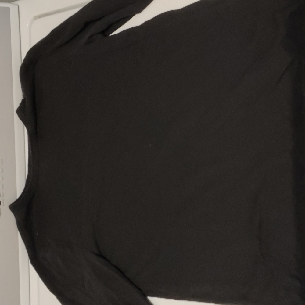 (bundle) 4 long sleeve size xl 14-16 black shirts.